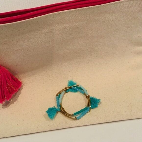 🆕 Mud Pie | Accessories Pouch With Bracelet ⭐️ - Picture 3 of 3